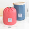 INVODA 2PCS Travel Cosmetic Bags - Barrel Makeup Bag, Portable Foldable Cases for Toiletry Bucket Organizer