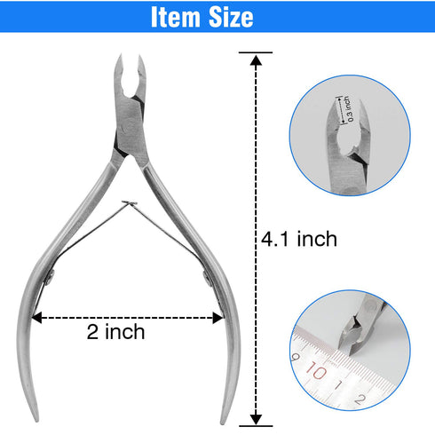 Professional Stainless Steel Cuticle Trimmer Nippers - Cuticle Cutter Remover for Pedicure & Manicure Tools
