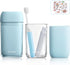 Travel Toothbrush Case, Mini Wash Cup with Foldable Toothbrush, Portable Rinse Cups