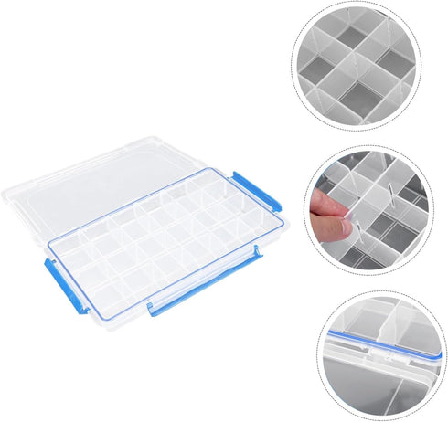 Portable Plastic Pill Organizer - Day Medicine Box for Travel