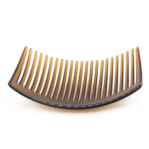 Yeshan 3.2" Plastic Hair Side Comb with Teeth Comb HairPin Clip for Women, Brown (12pcs)