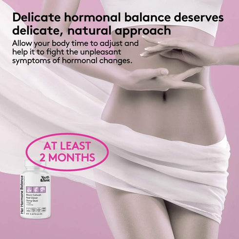 Hormone Balance for Women, PMS & Menopause Relief Support Pills, Natural Herbal Supplements for Hormonal Imbalance