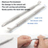 Pre-treatment Cuticle Pusher, Dual Ended Cuticle Remover with 100/180 Grit Sandpaper Sheets for Nail Care and Prep