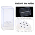 Manicure Tool Organizer Box, 7 Holes for Nail Art Tool Display, Nail Drill Heads Bits Holder for Home and Salon