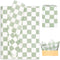 Whaline 100 Sheets Checkered Tissue Paper, Sage Green Gift Wrapping Paper for DIY Crafts Party Decorations