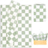 Whaline 100 Sheets Checkered Tissue Paper, Sage Green Gift Wrapping Paper for DIY Crafts Party Decorations