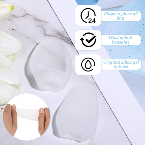 Tweruna 8 PCS Silicone Bunion Corrector, Silicone Bunion Protector Pads for Women, Clear Bunion Cushions for Women Men