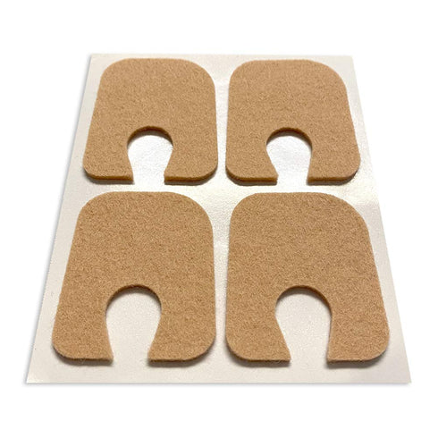 Aetna Foot Products Adhesive Felt U-Shaped Callus or Toe Pads, Pack of 100, 1/8" Thick