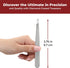 World's Best Diamond Tip Tweezers - Slant Precision Tool for Eyebrow, Facial & Ingrown Hair Removal