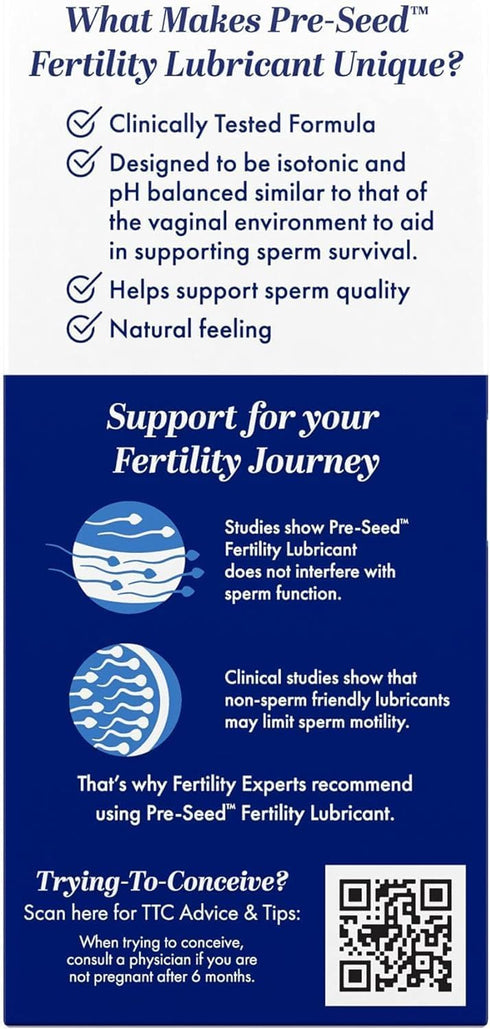 Pre-Seed Fertility Lubricant for Couples Trying to Conceive
