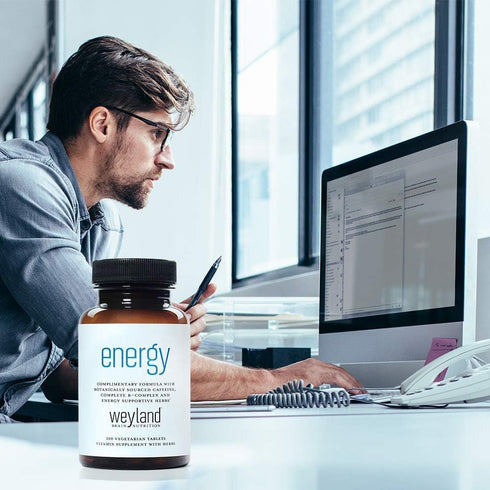 Weyland: Energy - Complimentary Formula with Botanically Sourced Caffeine, Complete B-Complex & Energy Supportive Herbs