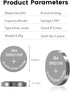 Vtreneg 10 Pack 364 SR621SW 363 164 AG1 1.55V Watch Battery Silver Oxide Battery