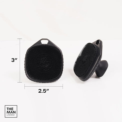 The Man Face Scrubber, Silicone Exfoliator for Men, Gentle Face Massager, Removes Dead Skin, 1 Pack
