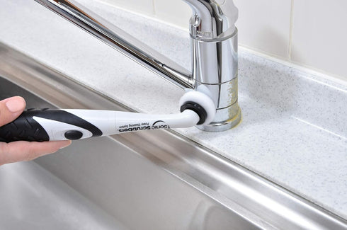 Sonic Scrubber – Super Electric Cleaning Brush | 3 Heads & 4 Multi-Firm Pads for Tile, Grout, Kitchen, Bathroom