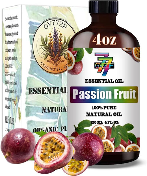 GV77ZF 4 oz (120 ml) Passion Fruit Essential Oil - Passion Fruit Oils for Diffusers, Humidifiers, DIY Candles, Soap