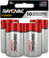 Rayovac Fusion D Batteries, Alkaline, 4 Pack, Great for High Drain Devices