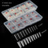 Natural Coffin Acrylic Nails - 500pcs Half Cover Ballerina Nails Tips Long Acrylic False Fake Nail Artificial, 10 Sizes