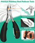Toenail and Fingernail Clippers Set | Large Toenail Clippers for Ingrown or Thick Nails | Stainless Steel Nail Clippers