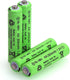 12 Packs 1.2V AA 300mAh Ni-MH Rechargeable Batteries for Solar Lights (AA Size)