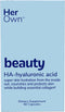 Her Own Beauty Hyaluronic Acid Capsules, Skin Hydration, Nourishes and Protects Skin, 60 Count