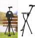 Mlonausz 35.4 Inches 249.12lbs Walking Stick, Walking Cane, Cane Chair, Folding Cane with Seat is Tall, and Supports up