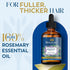 Herbsindia 3.3 Oz 100% Rosemary Essential Oil for Hair - Huge Fl - Pure - Premium Grade with Glass Dropper, Undiluted