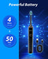 Sonic Electric Toothbrushes for Adults, 8 Brush Heads, 37000 VPM Deep Clean, Rechargeable, Fast Charge