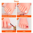 krofaue Practice Fake Foot Model, 1 Pair Flexible Soft Silicone Prosthetic Tool for Nail Tips Art Training