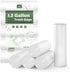 Jaoul 1.2 Gallon Small Trash Bags, 200 Counts Unscented Strong Bathroom Trash Bags for Cat Litter (White)