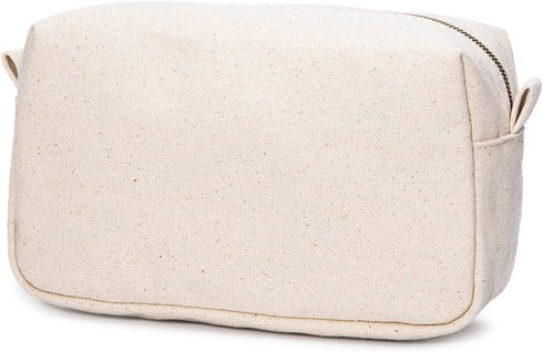 Lightweight Cosmetic Organizer Bag with Ring Clasp, Perfect Travel Makeup Bag for Women, Nylon Stand Up Design