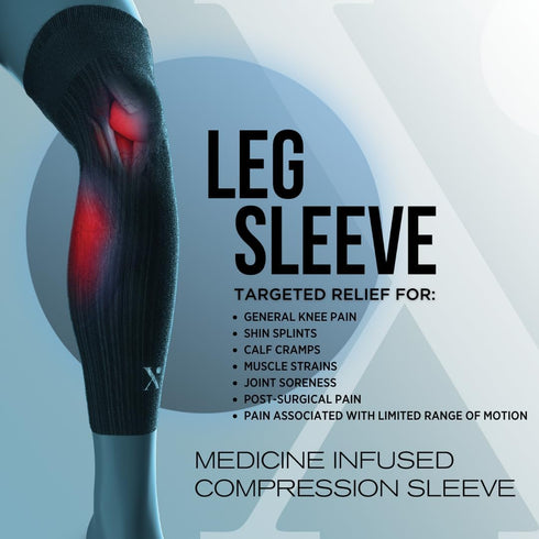Leg Compression Sleeve for Pain Relief, Thigh, Calf and Knee Brace for Arthritis, Tendonitis and Calf Cramps