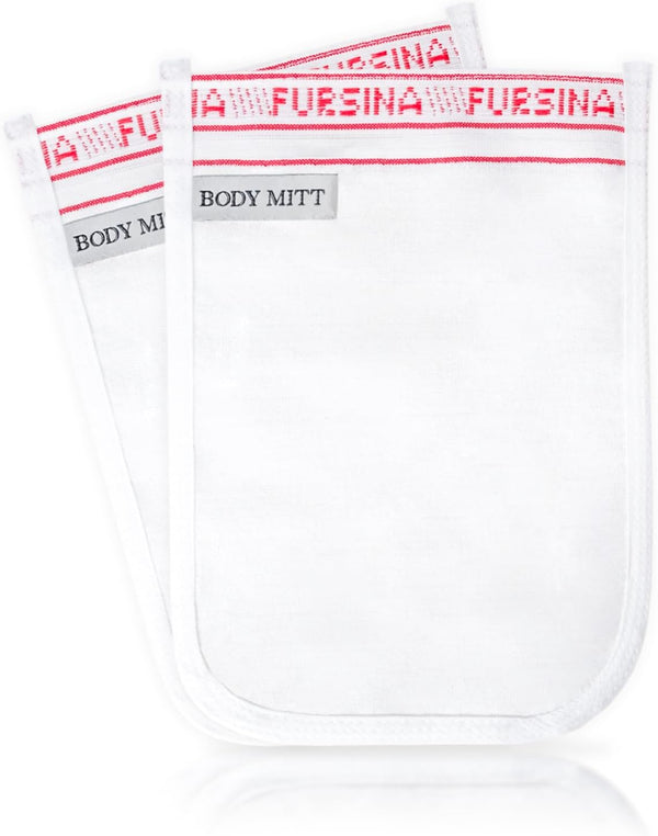 Exfoliating Glove (2 PCS) - Turkish Hammam Mitt for Bath, Body Scrubber Mitt, Dead Skin Remover, Great for Spray Tan