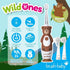 brush-baby WildOnes Kids Electric Rechargeable Toothbrush Bear - 1 Handle, 3 Brush Heads, USB Charging Cable (Ages 0-10)