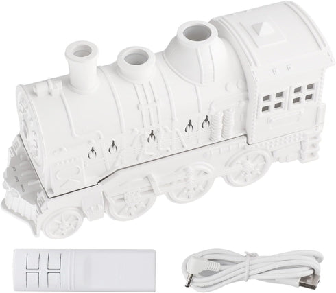 LivGrain Retro Steam Train Essential Oil Diffuser 300ml Humidifier with Lights Quiet Auto