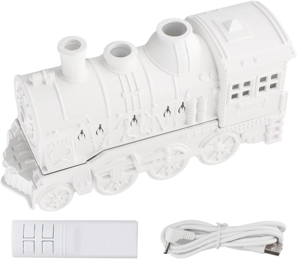 LivGrain Retro Steam Train Essential Oil Diffuser 300ml Humidifier with Lights Quiet Auto