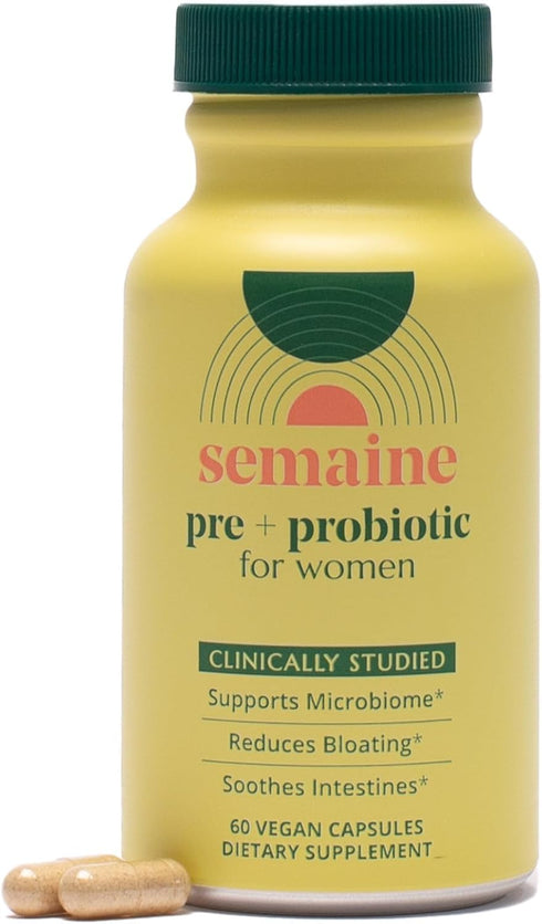 Semaine Super Powered Prebiotic + Probiotic, 60 ct, Multi-Action Formula for Gut Health