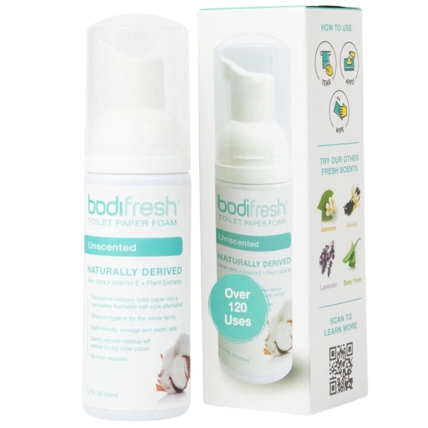 Toilet Paper Foam, Liquid Wet Wipe, Plant-Based Eco Friendly Flushable Alternative with Aloe & Vitamin E