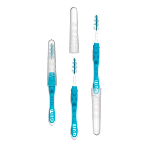 GUM Proxabrush Go-Betweens Interdental Brushes, Wide, 10 Count for Effective Plaque Removal