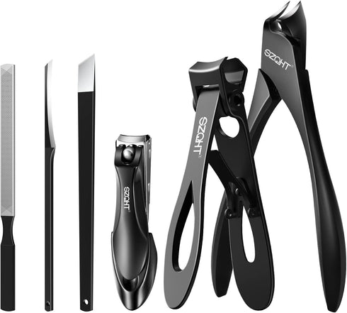 SZQHT Podiatrist Toenail Clippers Set, Professional Heavy-Duty Nail Clippers for Thick & Ingrown Nails