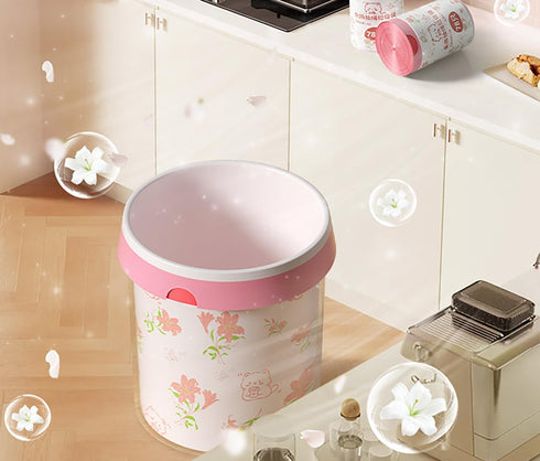 YIHUANYIFA 4 156pcs Gallon Small Trash Bags Tearing-Free Drawstring for Bathroom Office Home Bedroom Trash Can