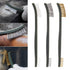 OriGlam Mini Wire Brush Set, Handy Steel/Nylon/Brass Brush for Cleaning Paint, Dirt, Welding Slag, Rust