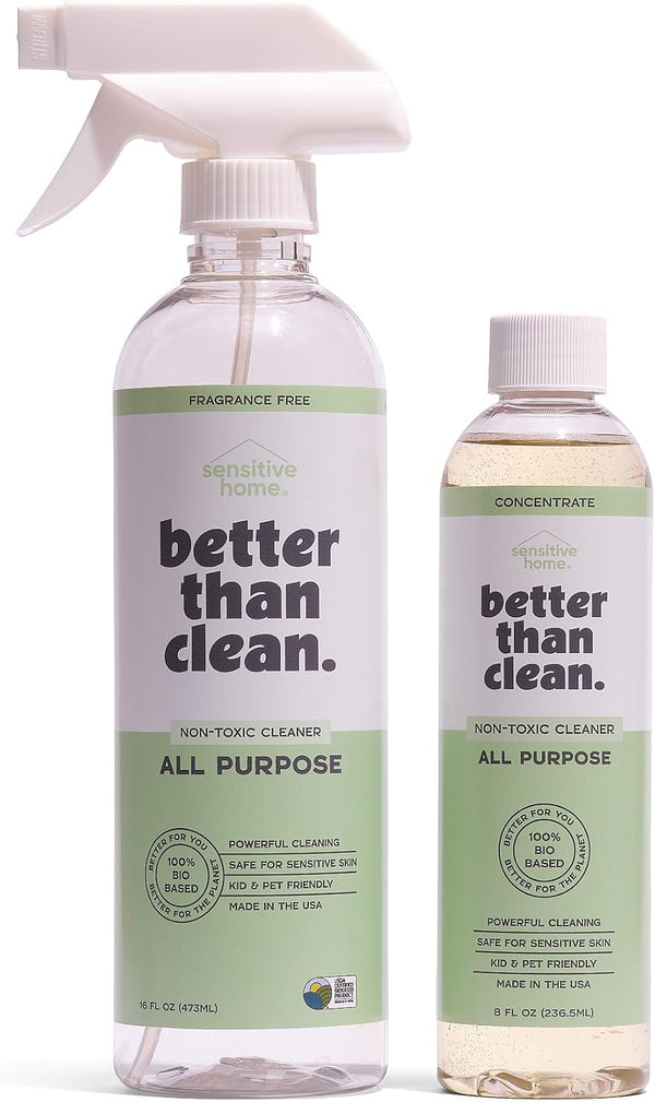 All Purpose Cleaner Starter Pack Plant-Based, Fragrance Free, Empty Refillable, Cleaning Kit