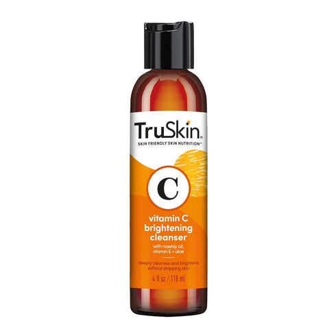 TruSkin Vitamin C Cleanser for Face - Brightening Wash with Vitamins C & E, 4 fl oz