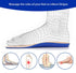 Massaging Insoles for Women Men, Foot Therapy Reflexology Shoe Insoles for Middle-Aged and Elderly (Brown, 10 M US Men)