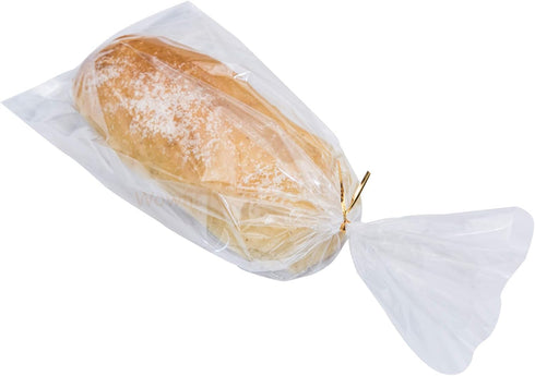 Wowfit Bread Poly Bags Pack of 100 Entirely Transparent Clear Bakery Bags