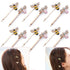 Luckycivia 12 Pcs Metal Cute Bee Hairpin, Exquisite Alloy Crystal Bee Hair Side Clips, Honeybee Hair Accessories for