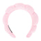 Pink Spa Headband for Washing Face, Terry Cloth Puffy Headbands for Women Girls Skincare Accessories