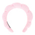 Pink Spa Headband for Washing Face, Terry Cloth Puffy Headbands for Women Girls Skincare Accessories