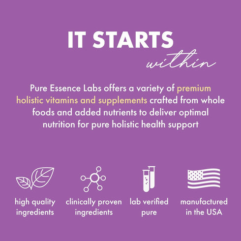 PURE ESSENCE LABS Transitions Vitamins for Women, 60 Capsules, Natural Menopause Relief Supplement for Hormone Balance