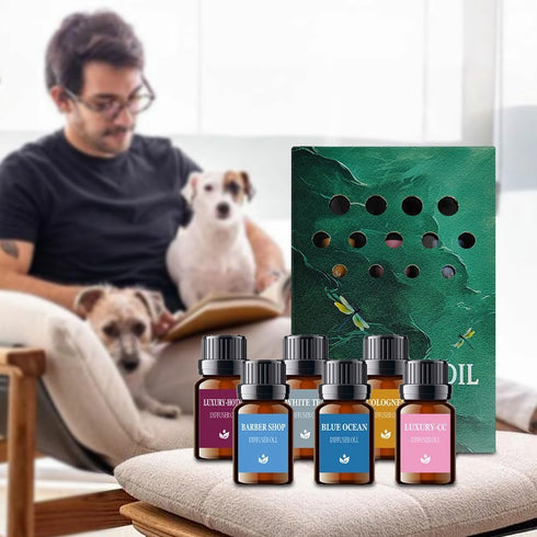 Set Essential Oil Refill for Aromatherapy Diffuser, Mix Scent Fragrance Oil